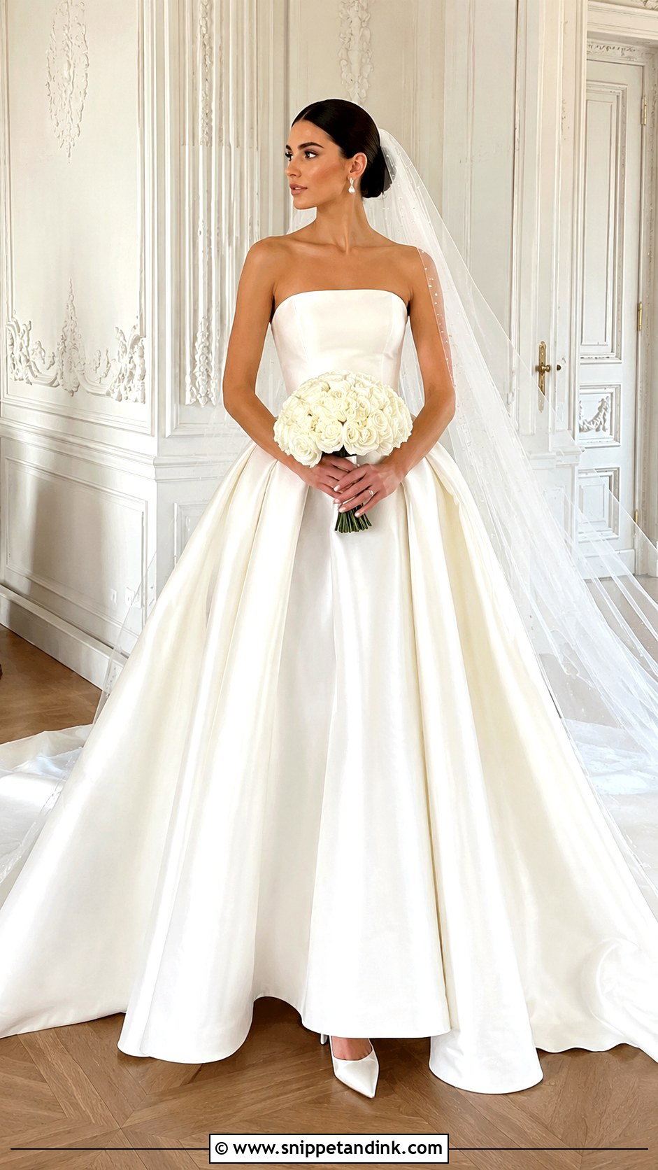 Satin Ball Gown Bride Gown - Snippet and Ink - 25 Bride Gown Design Ideas