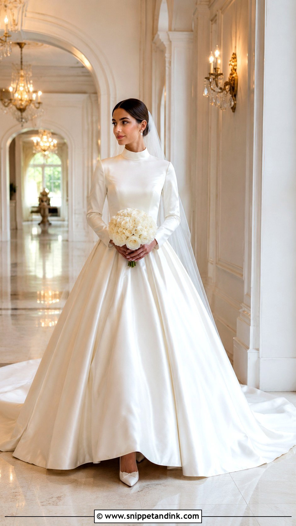 Satin Ball Gown Christian Bridal Gown - Snippet and Ink - 30 Christian Bridal Gown Ideas