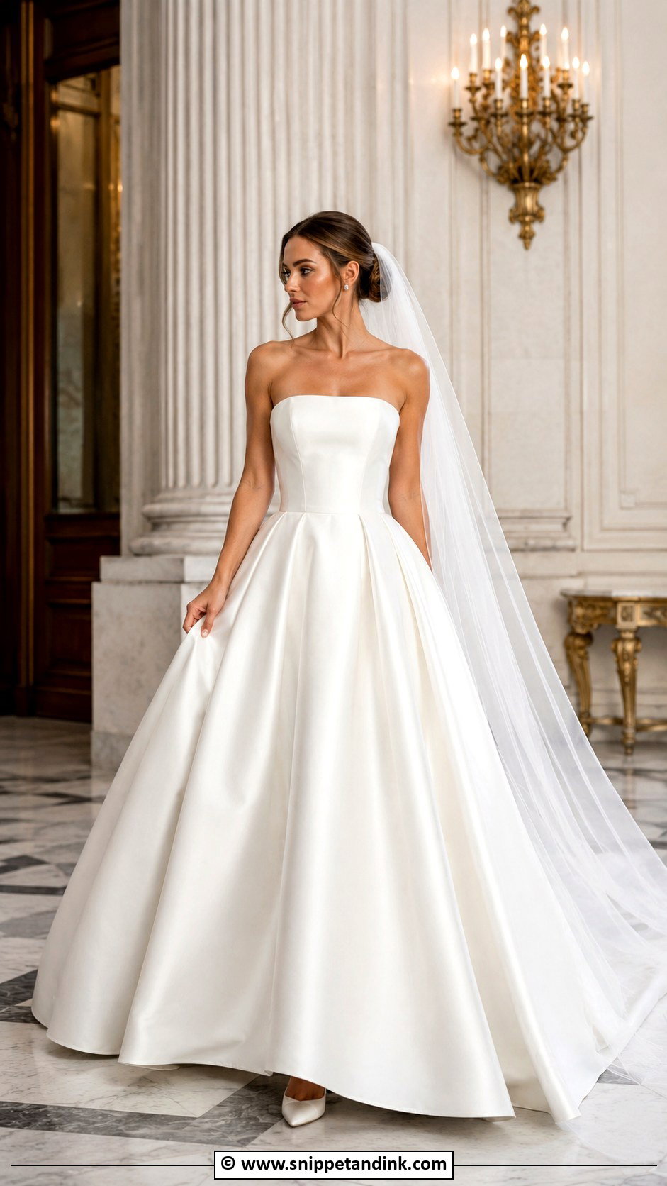 Satin Ball Gown Designer Wedding Dress - Snippet and Ink - 30 Designer Wedding Dresses
