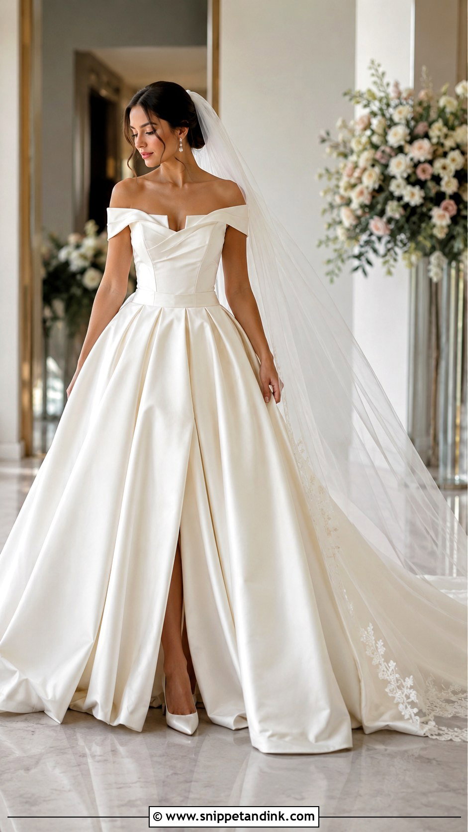 Satin Ball Gown For Wedding - Snippet and Ink - 25 Gowns for Wedding