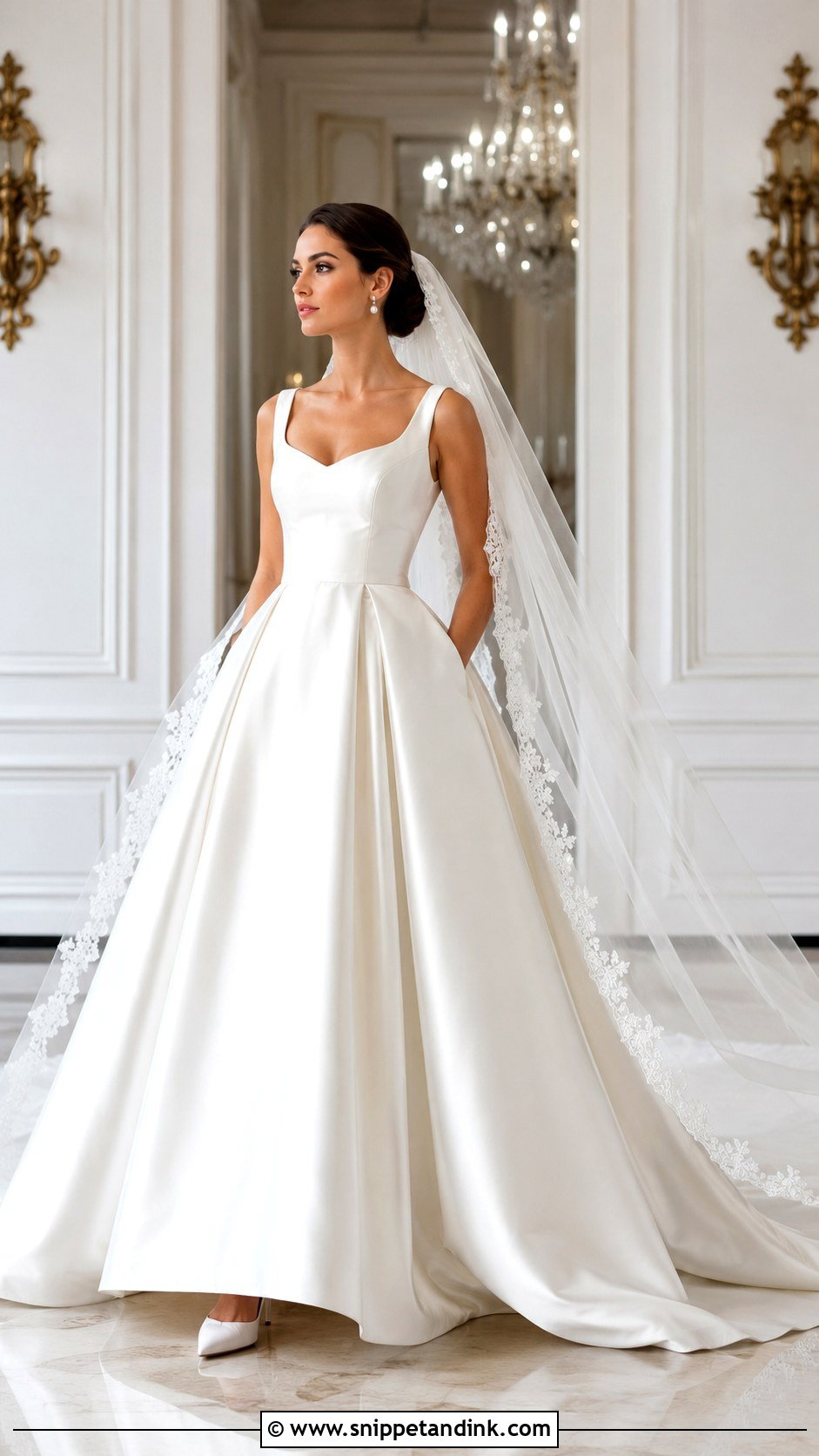 Satin Ball Gown Formal Bridal Dress - Snippet and Ink - 20 Formal Bridal Dress Ideas