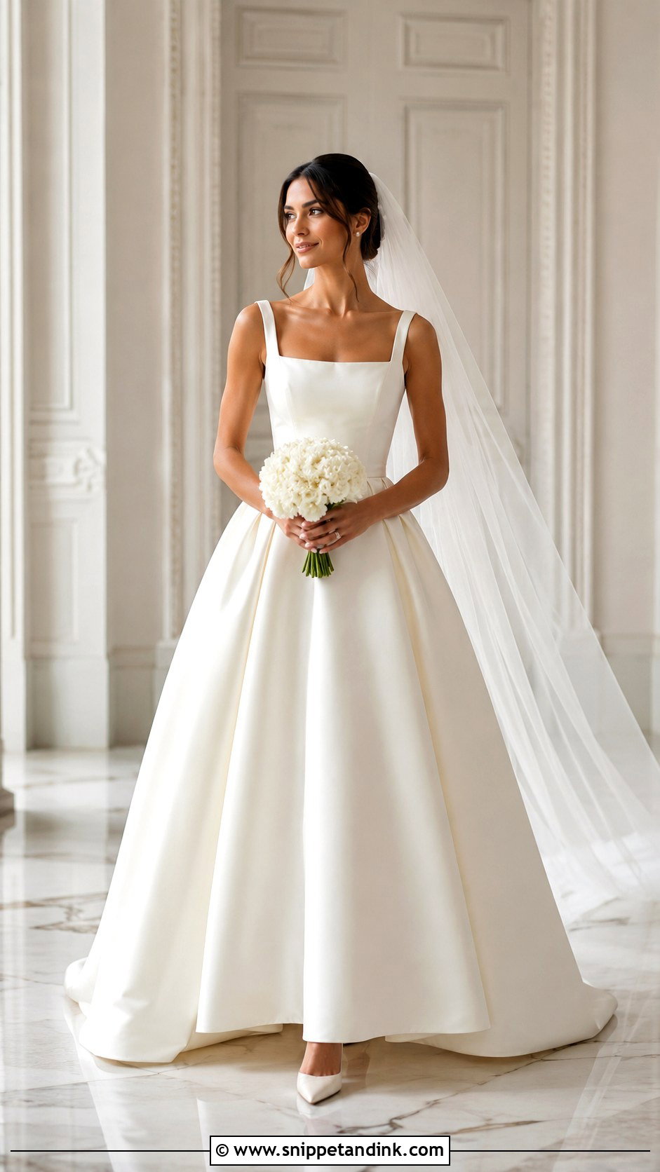 Satin Ball Gown Marriage Gown - Snippet and Ink - 20 Marriage Gowns Brides