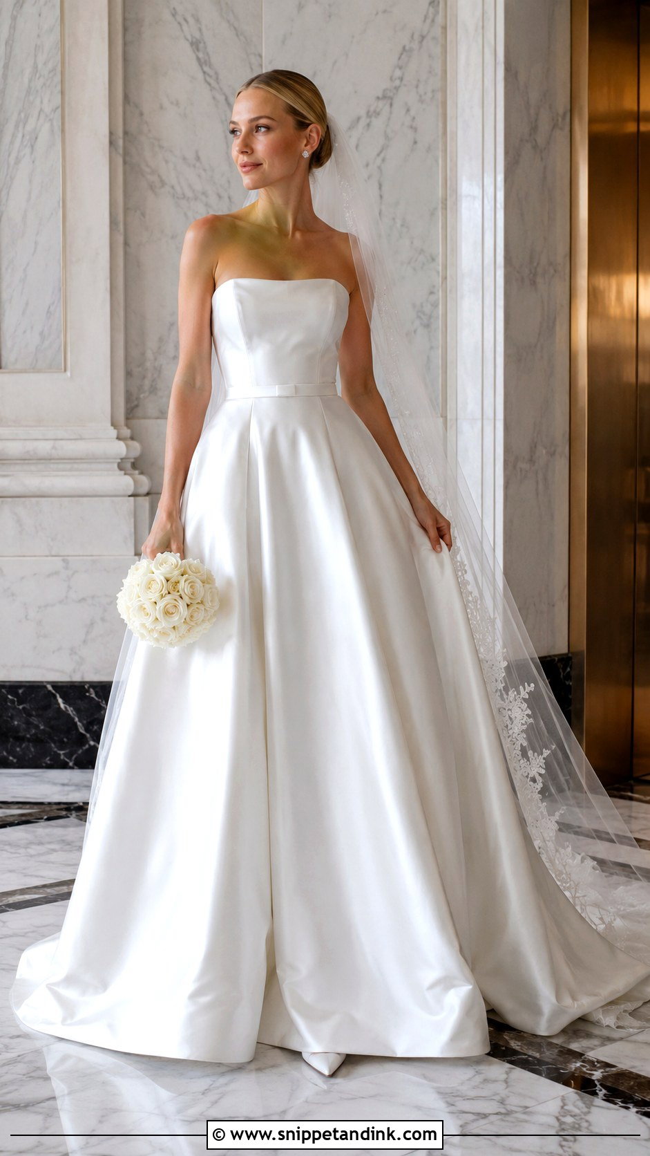 Satin Ball Gown Marriage Gown - Snippet and Ink - 20 Marriage Gown Ideas