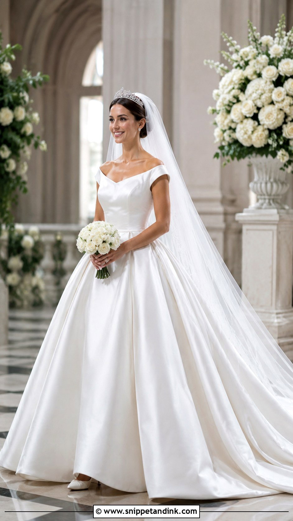 Satin Ball Gown Royal Wedding Dress - Snippet and Ink - 20 Royal Wedding Dress Aesthetic Ideas