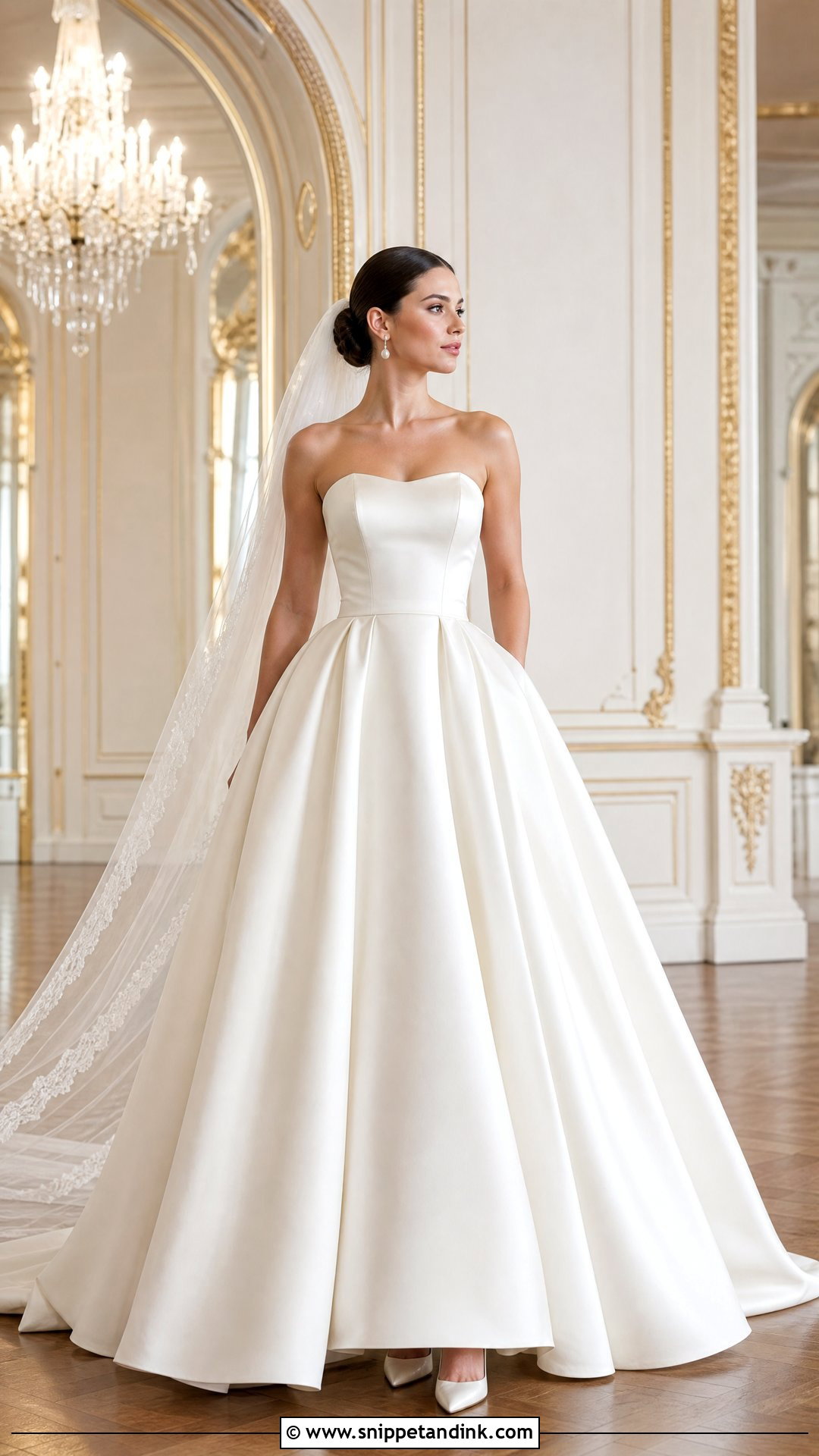 Satin Ball Gown Wedding Ceremony Dress - Snippet and Ink - 20 Wedding Ceremony Dress Ideas