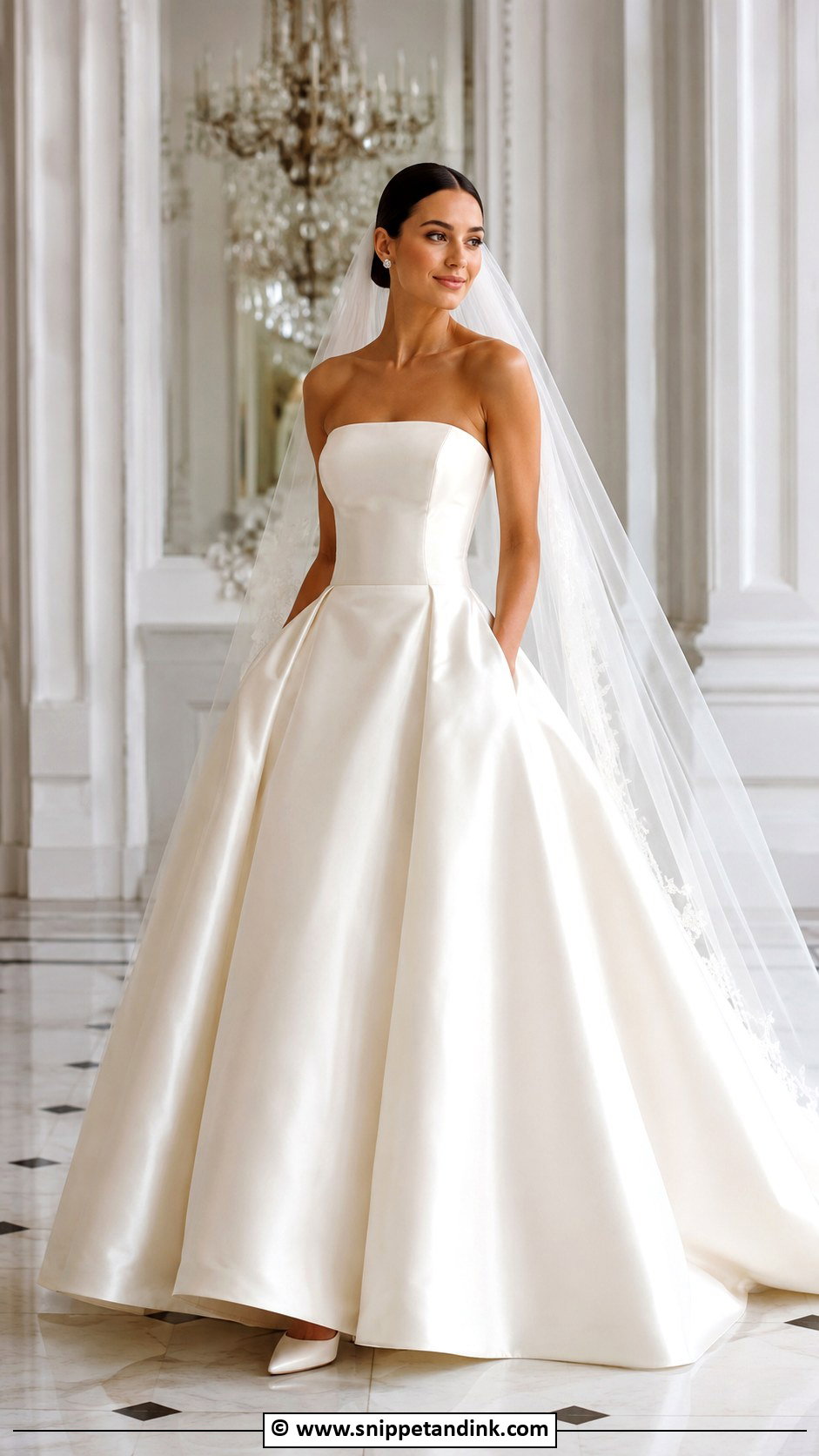 Satin Ball Gown Wedding Dress - Snippet and Ink - 30 Wedding Dress 2025 Ideas