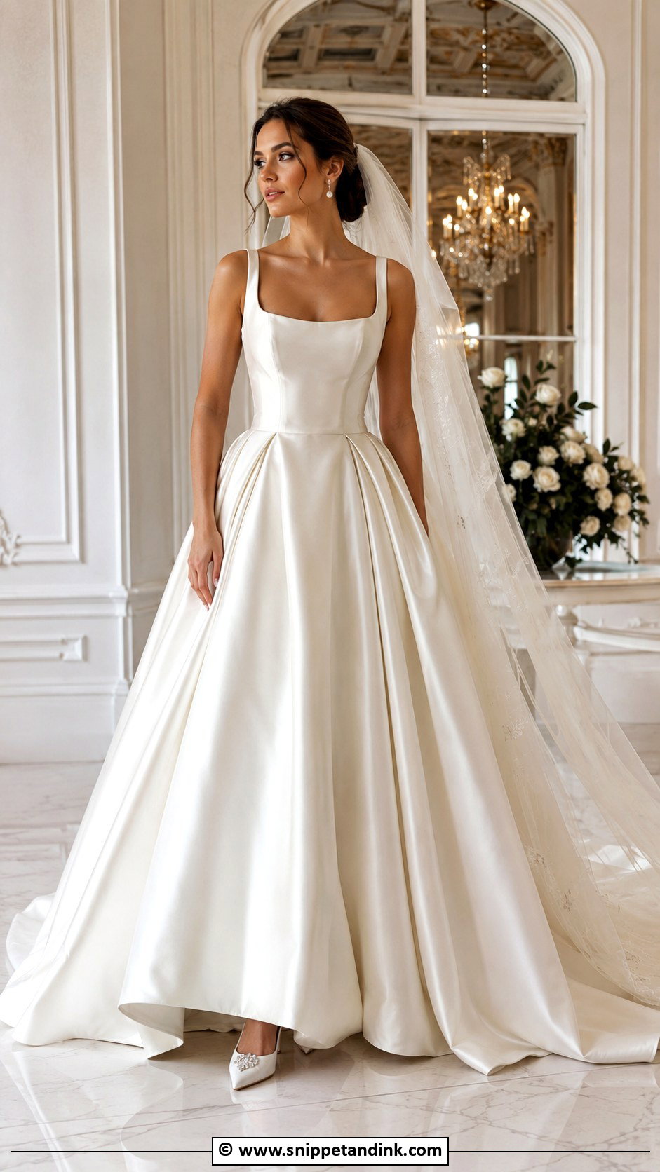 Satin Ball Gown Wedding Dress - Snippet and Ink - 30 Wedding Dresses Ball Gown