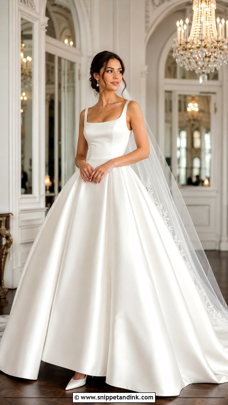Satin Ball Gown Wedding Dress - Snippet and Ink - 30 My Dream Wedding Dress Ideas