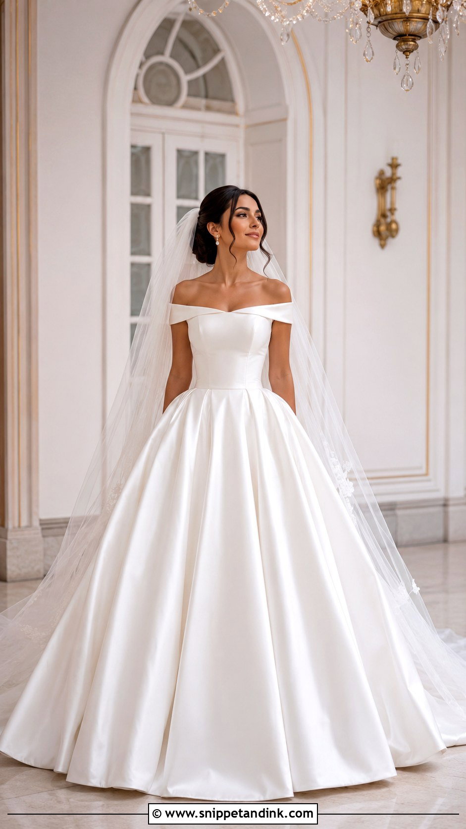 Satin Ball Gown Wedding Dress - Snippet and Ink - 30 Satin Wedding Gown Ideas