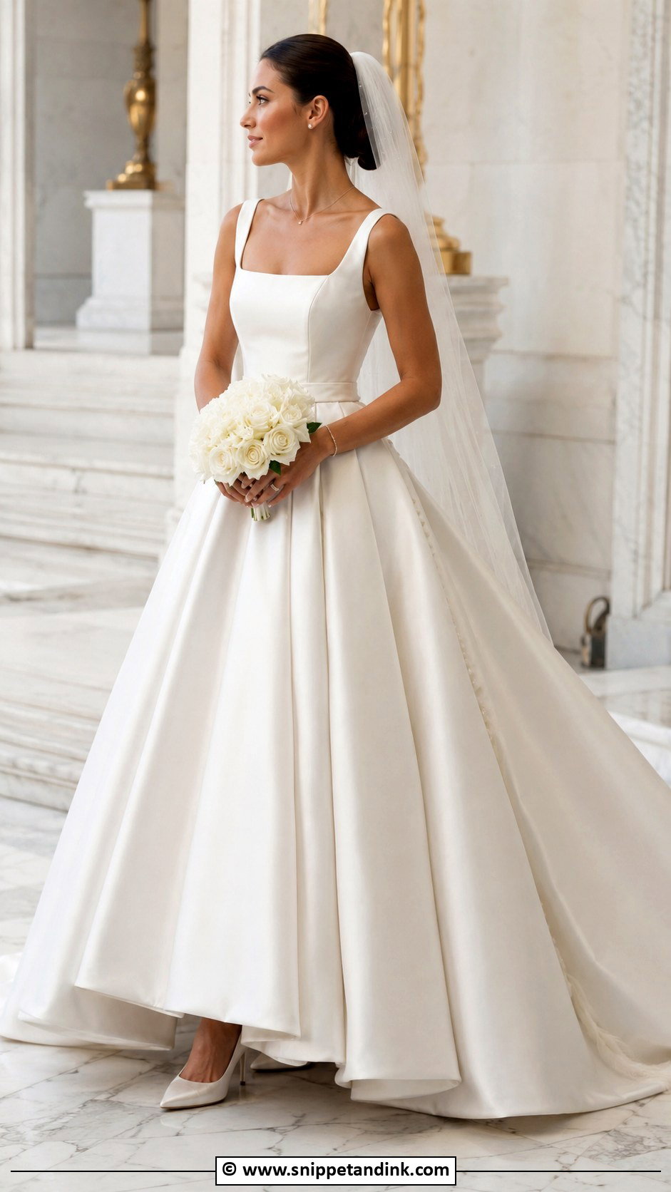 Satin Ball Gown Wedding Dress - Snippet and Ink - 25 Enchanting Wedding Dress Ideas