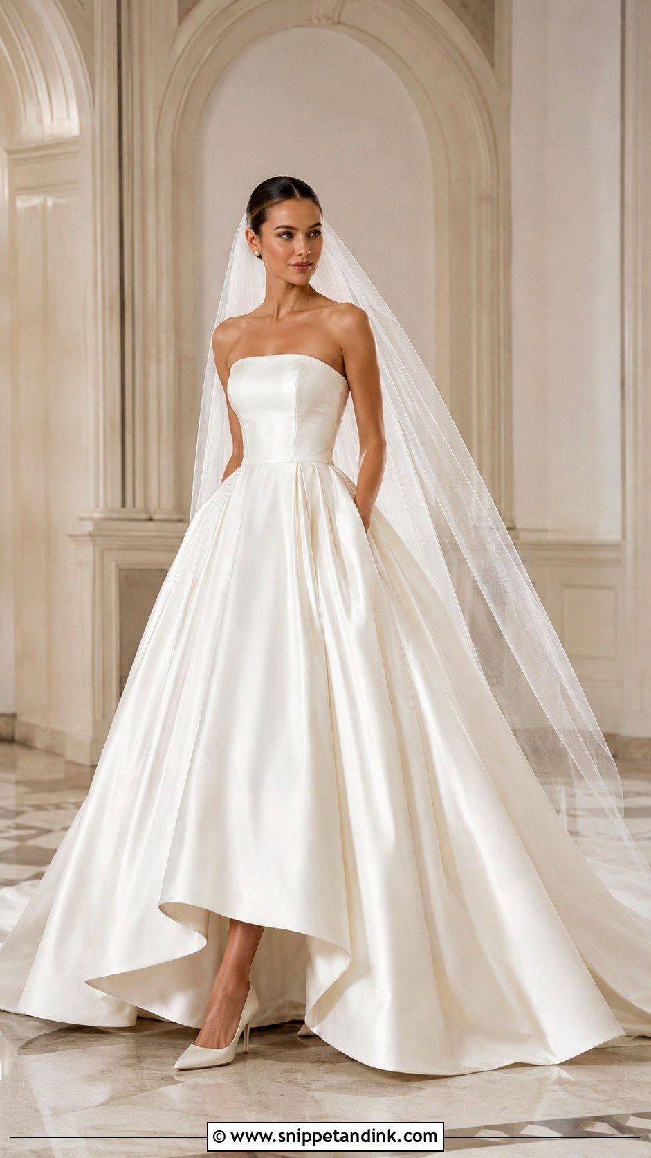 Satin Ball Gown Wedding Dress - Snippet and Ink - 30 Weddingdress Ideas