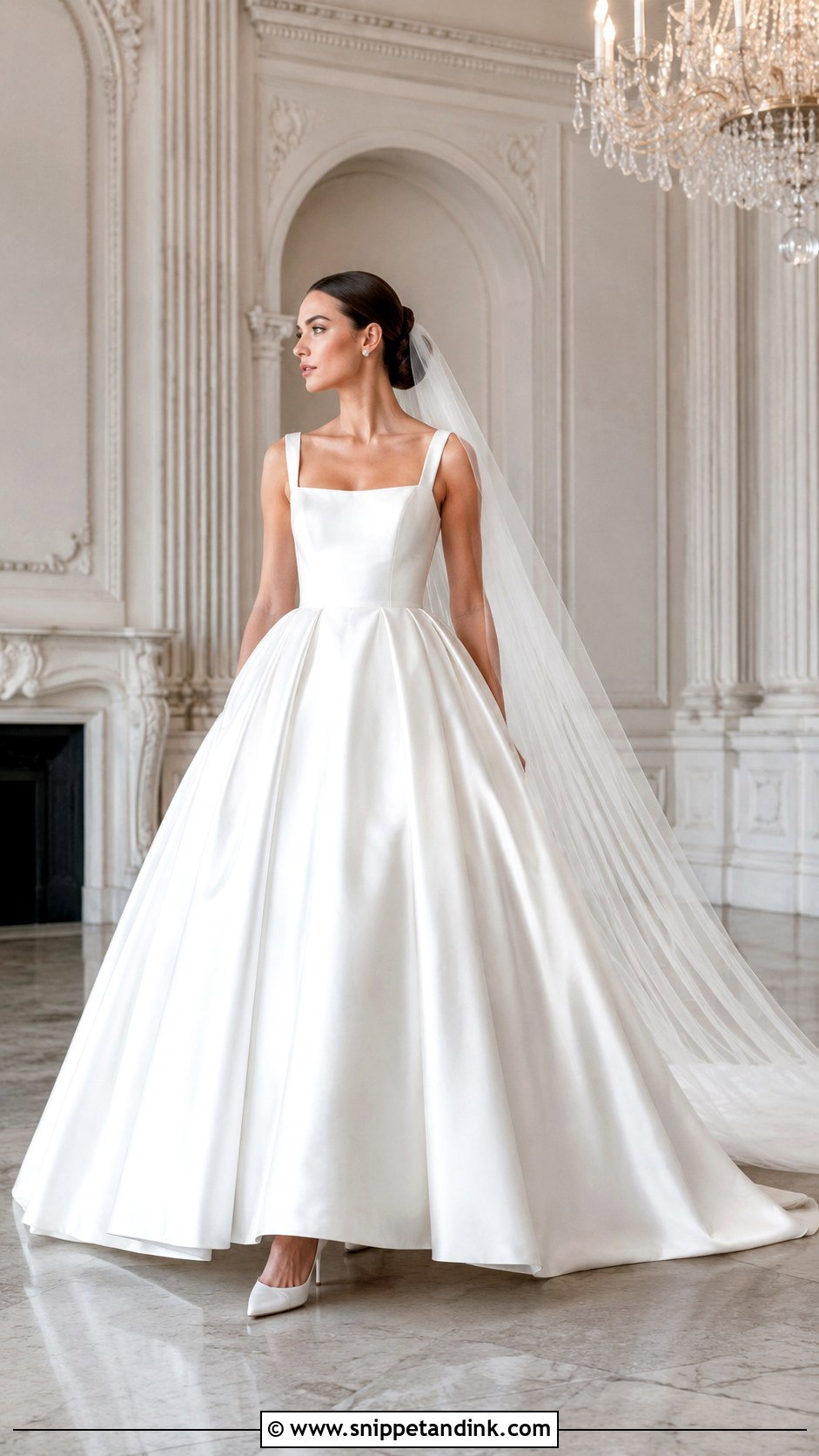 Satin Ball Gown Wedding Dress - Snippet and Ink - 20 Best Wedding Dress Ideas