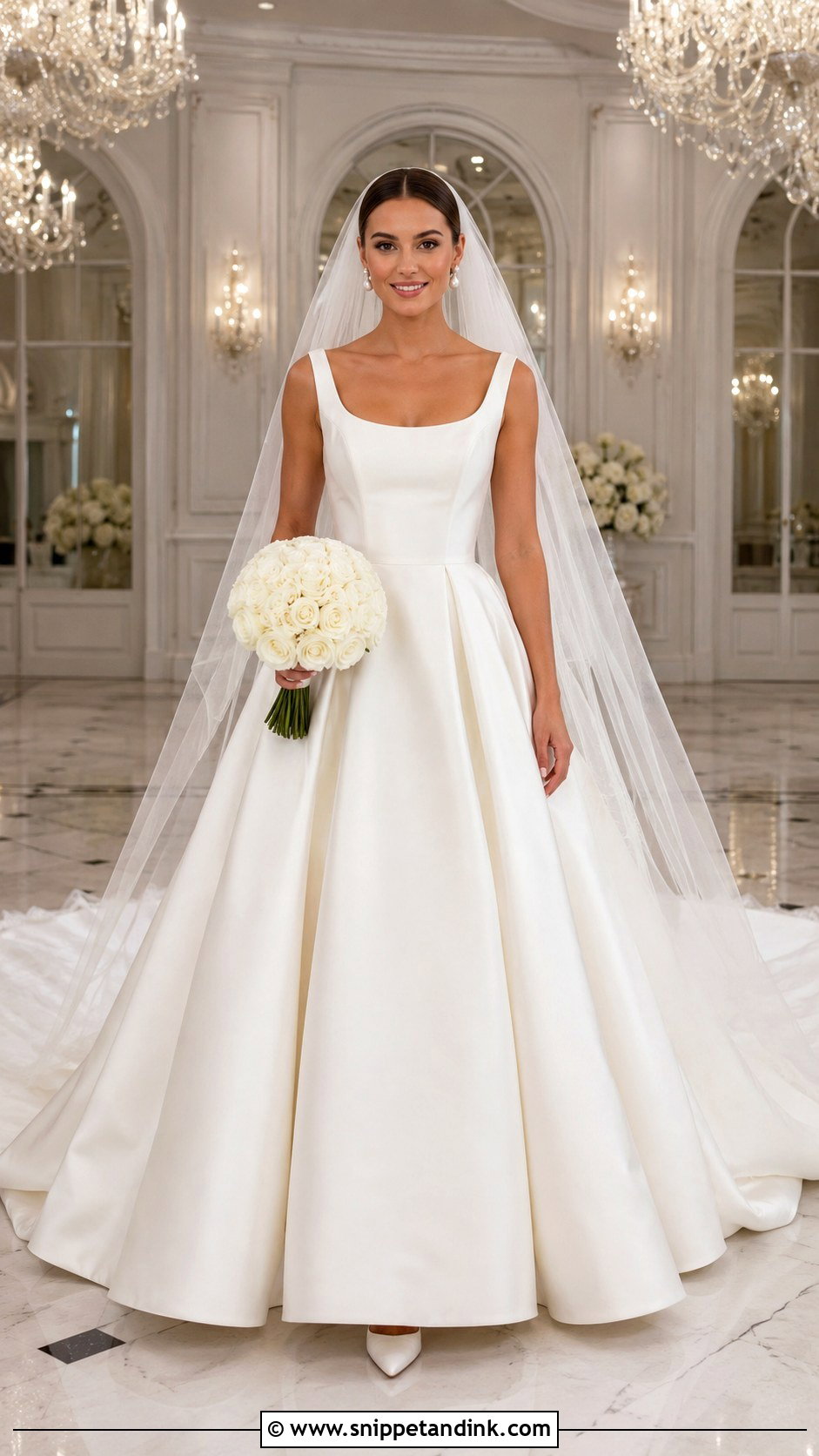 Satin Ball Gown Wedding Dress - Snippet and Ink - 20 Elegant Luxury Wedding Dress Ideas