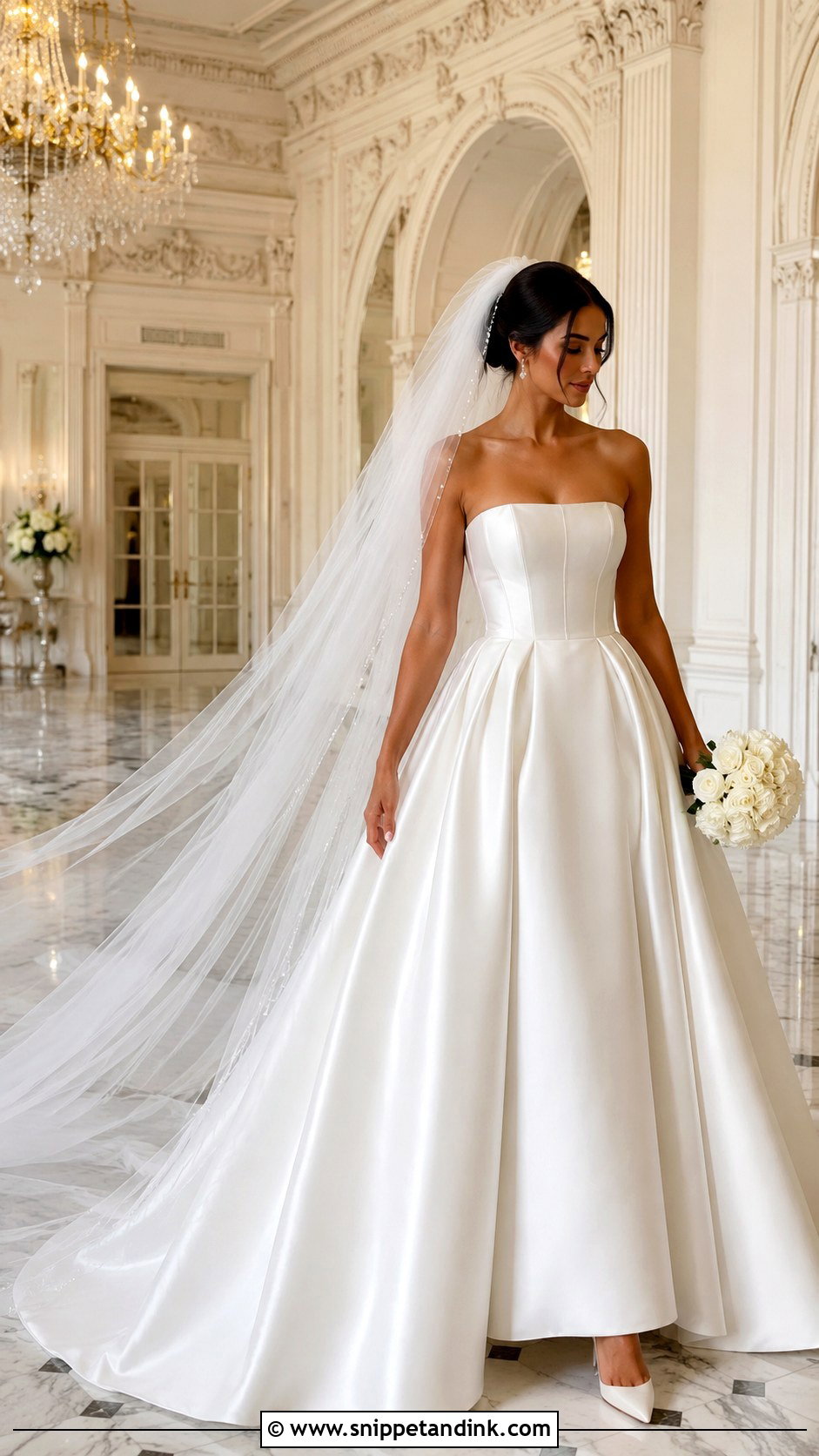 Satin Ball Gown Wedding Dress - Snippet and Ink - 20 Rich Wedding Dress Ideas