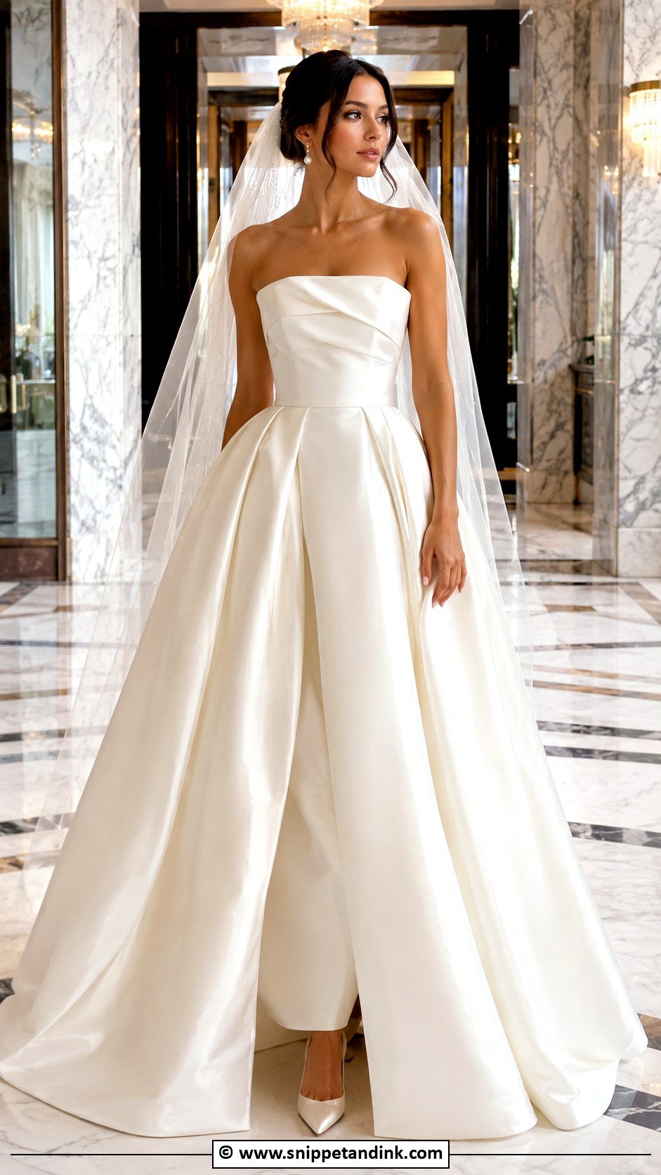 Satin Ball Gown Wedding Dress - Snippet and Ink - 25 Latest Designer Dresses for Wedding