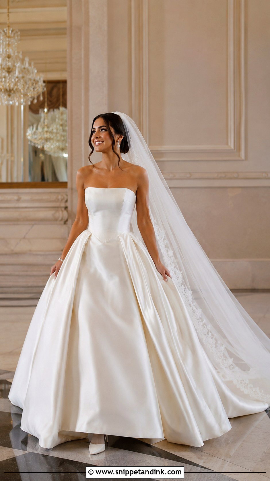 Satin Ball Gown Wedding Dress - Snippet and Ink - 25 Dress Design for Wedding Ideas