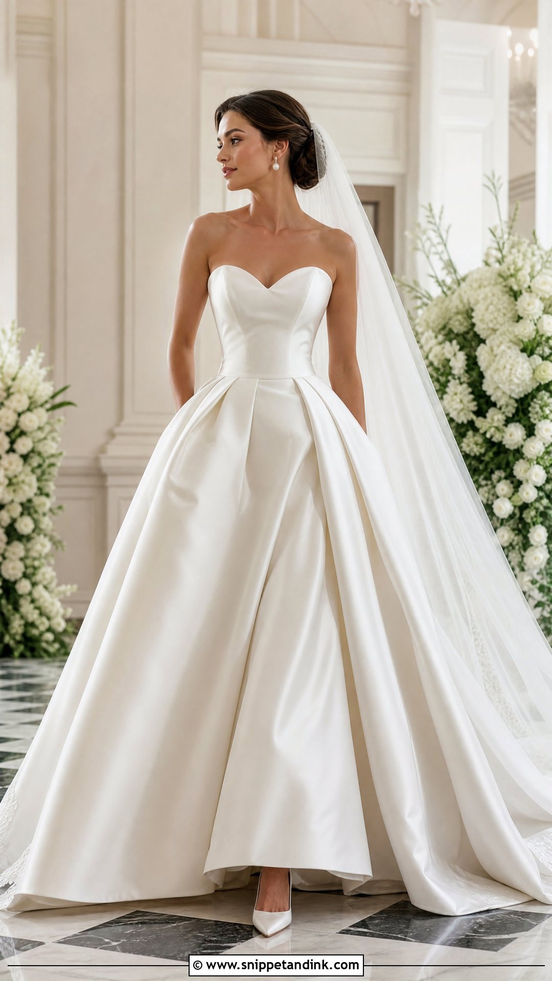 Satin Ball Gown Wedding Dress - Snippet and Ink - 25 Satin Bridal Gowns