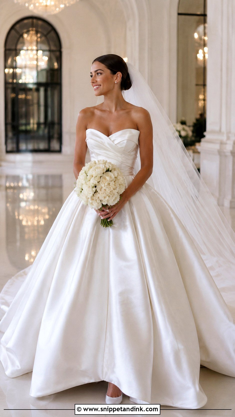 Satin Ball Gown Wedding Dress - Snippet and Ink - 25 Special Wedding Dress Ideas