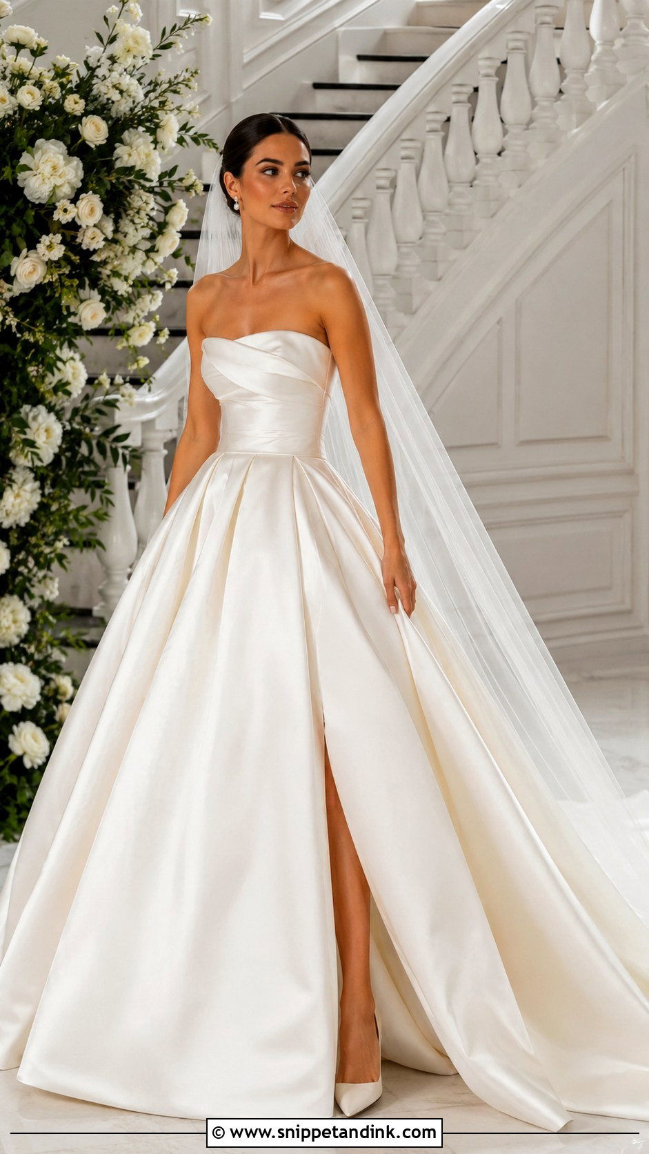 Satin Ball Gown Wedding Dress - Snippet and Ink - 25 Wedding Dress for Bride Ideas