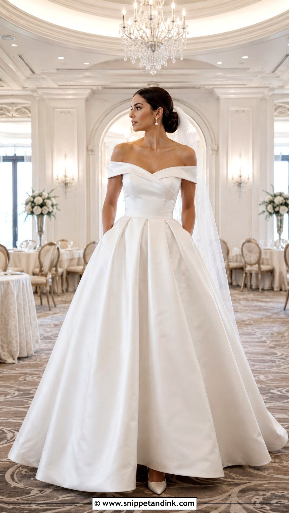 Satin Ball Gown Wedding Dress - Snippet and Ink - 20 Beautiful Wedding Dresses Fairytale
