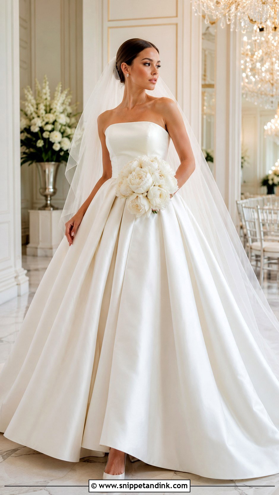 Satin Ball Gown Wedding Dress - Snippet and Ink - 20 Bridal Frocks Gowns Wedding Dresses