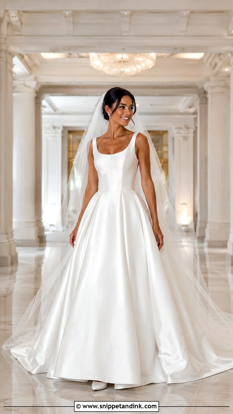 Satin Ball Gown Wedding Dress - Snippet and Ink - 20 Classy Bride Dress Ideas