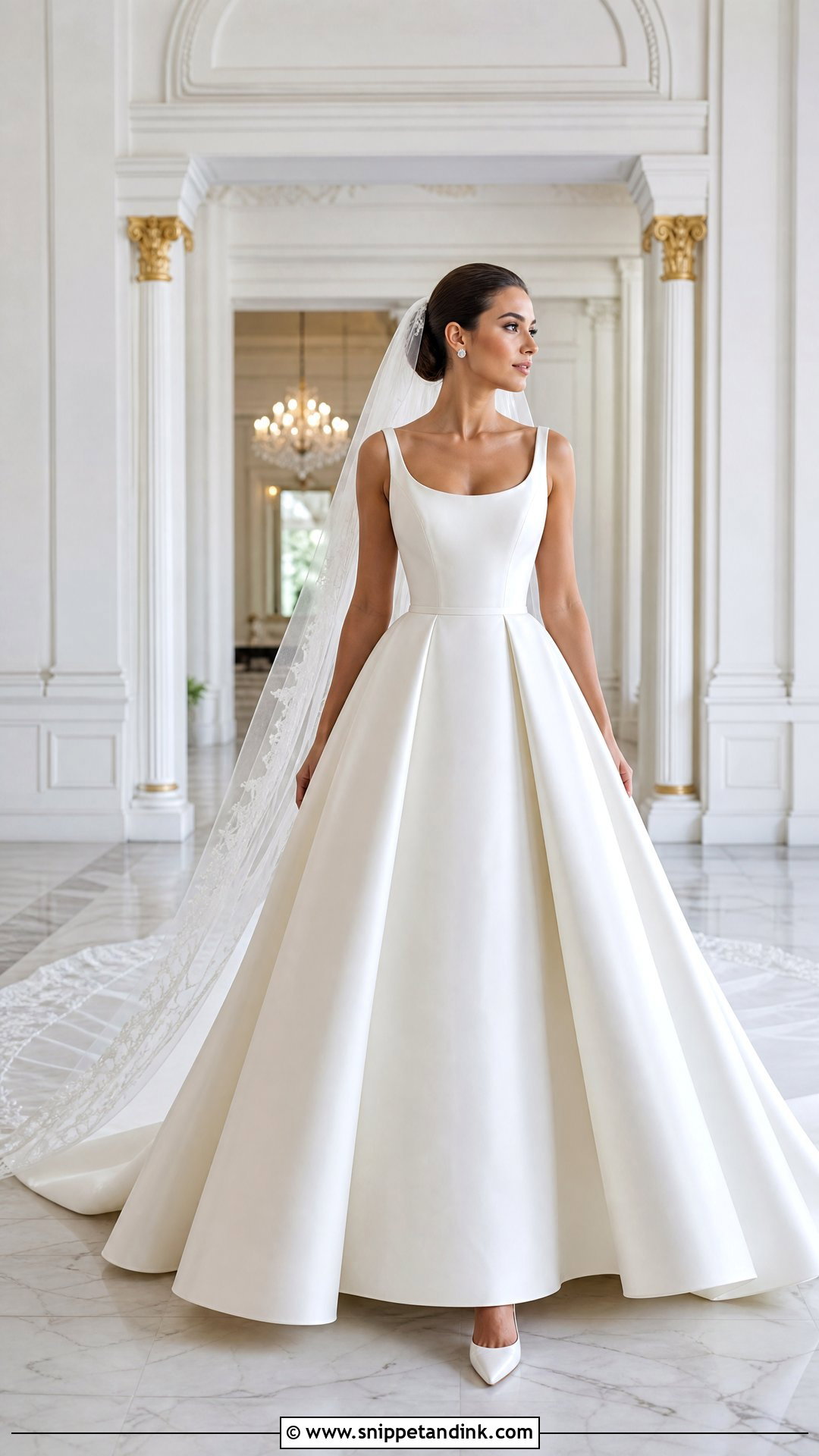 Satin Ball Gown Wedding Dress - Snippet and Ink - 20 Feminine Wedding Dress Ideas