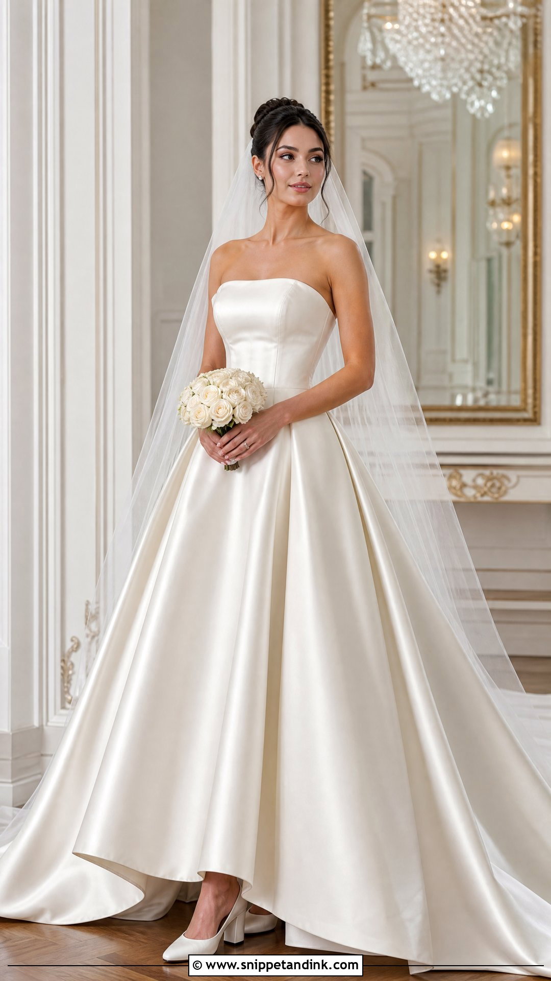 Satin Ball Gown Wedding Dress - Snippet and Ink - 20 Said Yes to the Dress Ideas