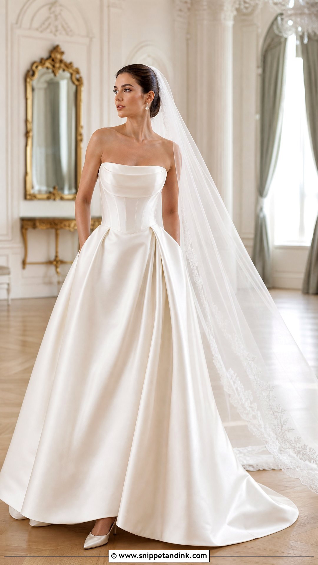 Satin Ball Gown Wedding Dress - Snippet and Ink - 20 She Said Yes to the Dress Ideas