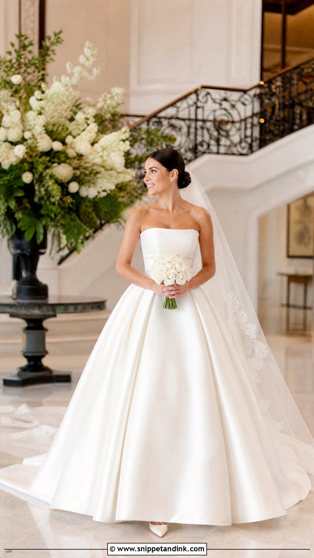 Satin Ball Gown Wedding Dress - Snippet and Ink - 20 Stain Wedding Dress Ideas