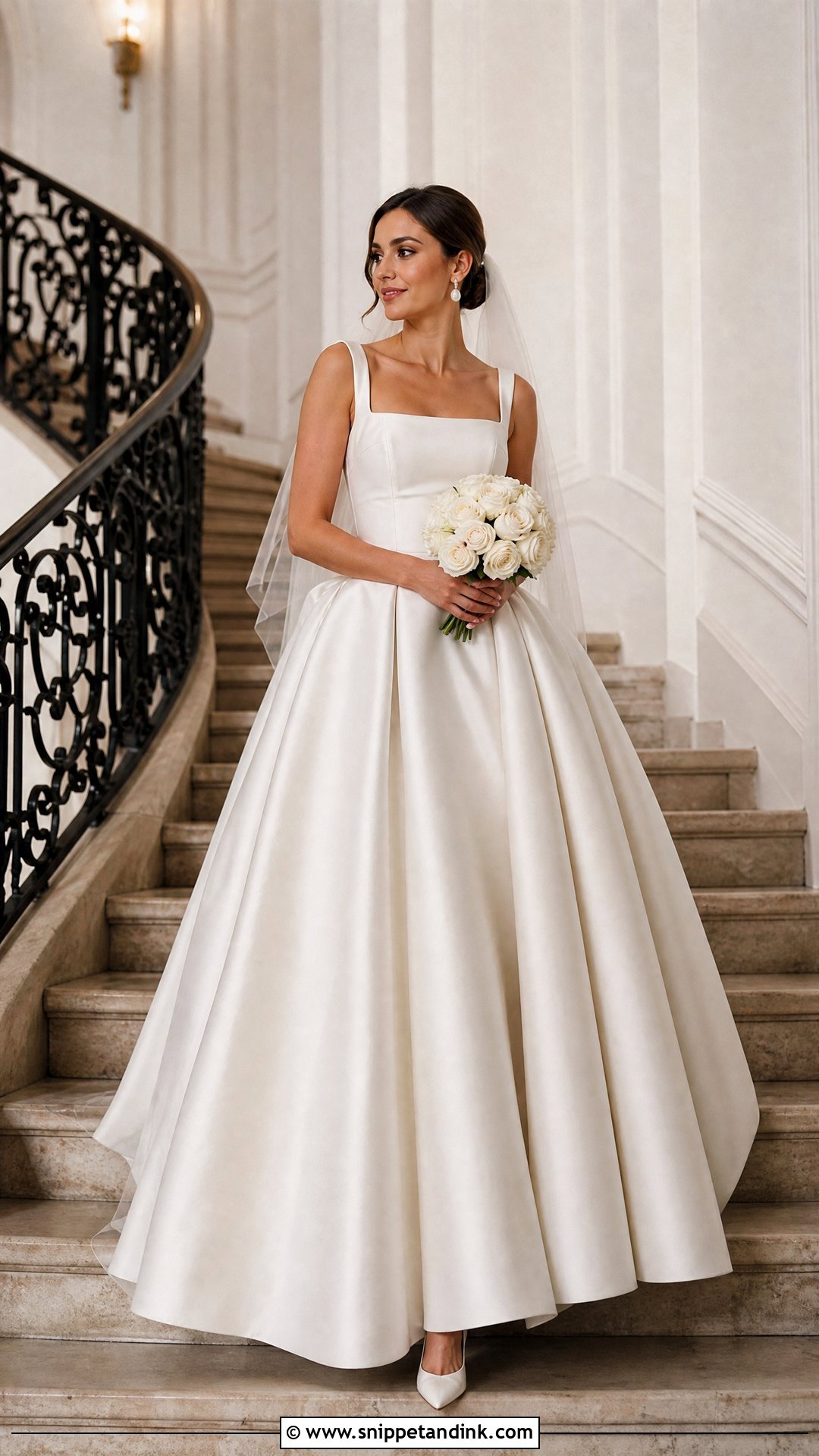 Satin Ball Gown Wedding Dress - Snippet and Ink - 20 Wedding Dress Gallery Ideas