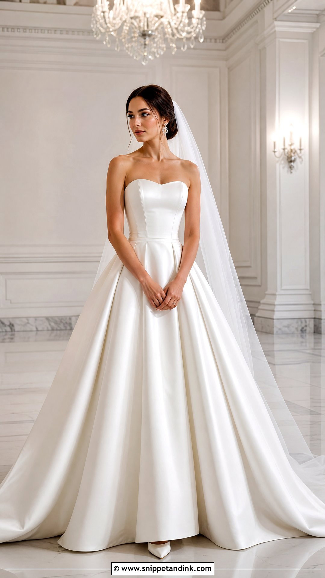 Satin Ball Gown Wedding Dress - Snippet and Ink - 20 Wedding Dresses for Sale