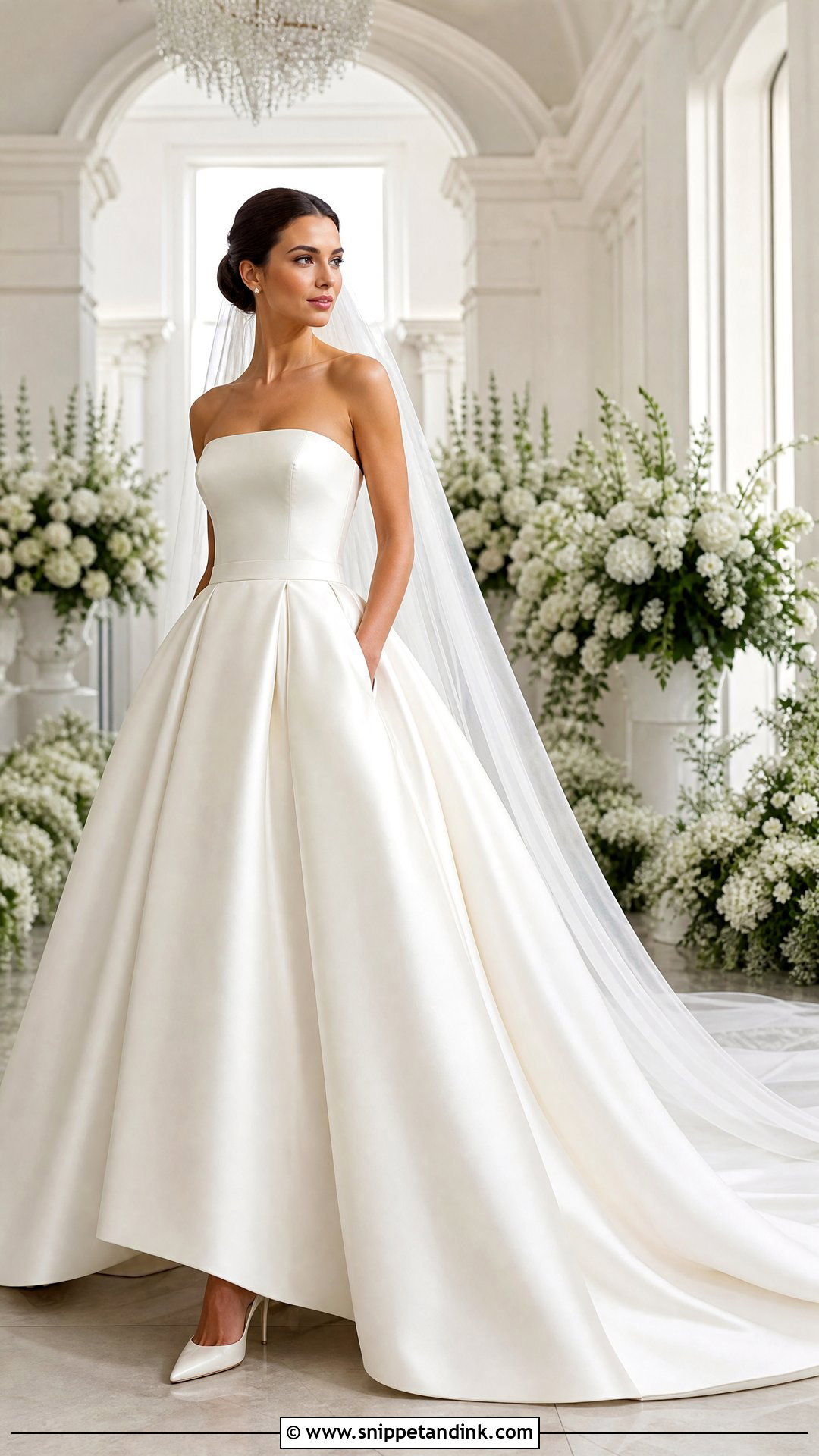 Satin Ball Gown Wedding Dress - Snippet and Ink - 20 Wedding Dresses Photos
