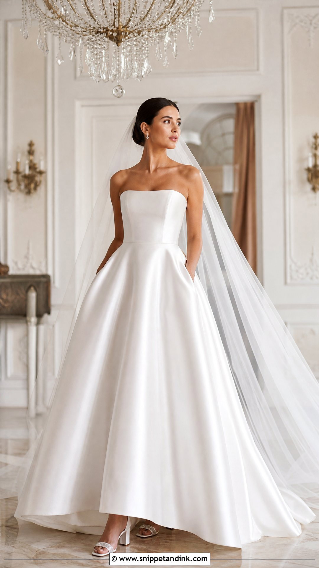 Satin Ball Gown Wedding Dress - Snippet and Ink - 20 Weeding Dress 2023 Ideas