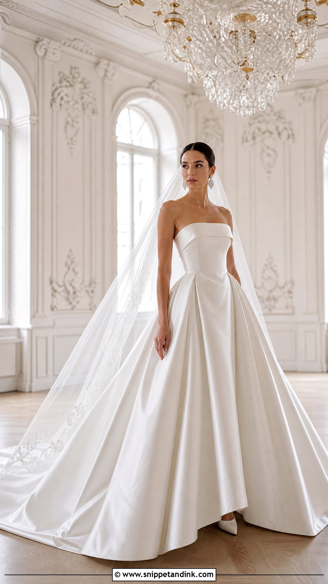 Satin Ball Gown Wedding Dress - Snippet and Ink - 20 Ladies Wedding Dress Ideas