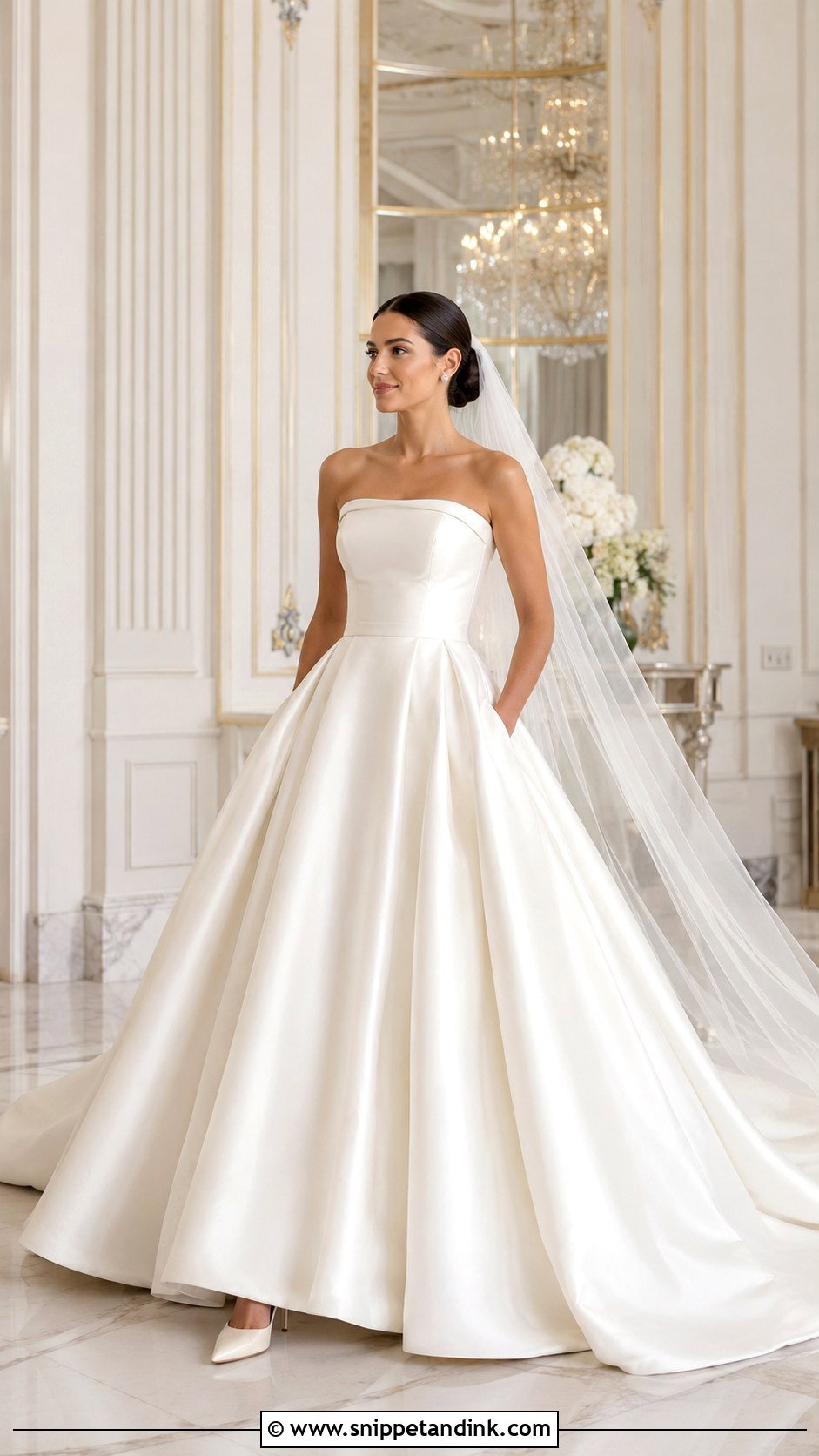 Satin Ball Gown Wedding Dress - Snippet and Ink - 20 Nice Wedding Dresses