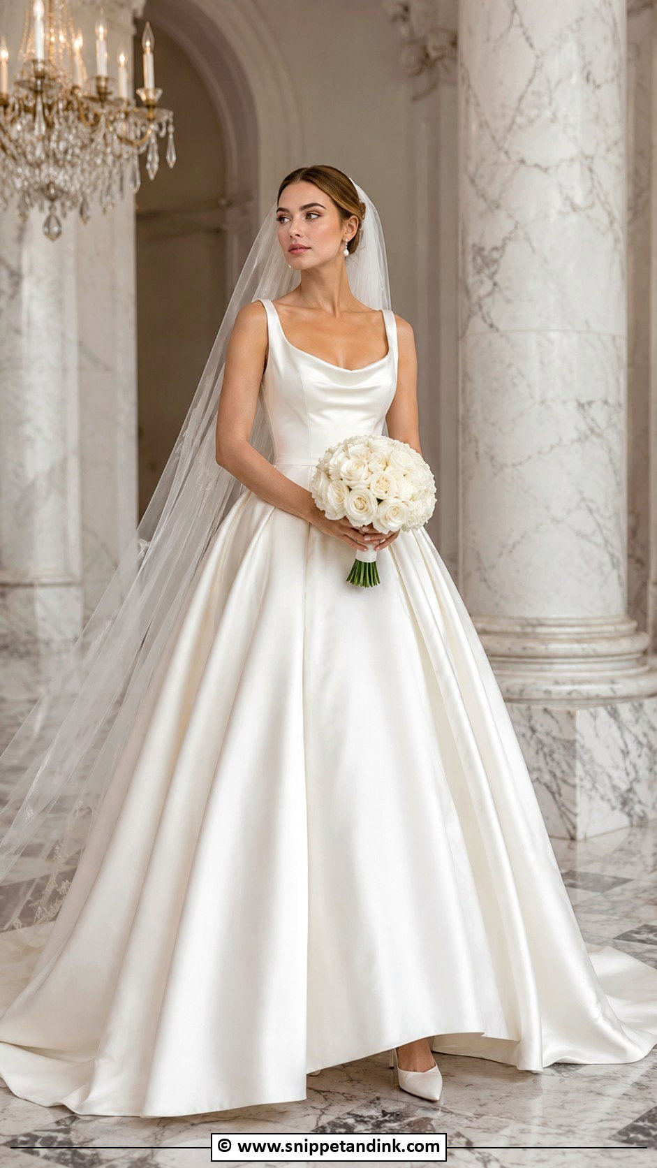Satin Ball Gown Wedding Dress - Snippet and Ink - 30 Luxury Wedding Dress Ideas