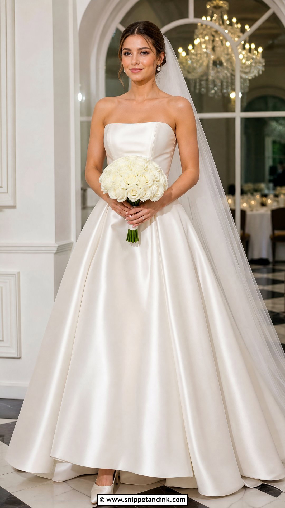 Satin Ball Gown Wedding Dress Outfit - Snippet and Ink - 25 Wedding Dress Outfit Ideas