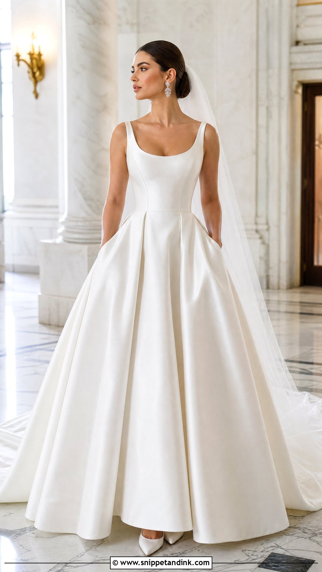 Satin Ball Gown Wedding Dress with Boning - Snippet and Ink - 20 Wedding Dress with Boning Ideas
