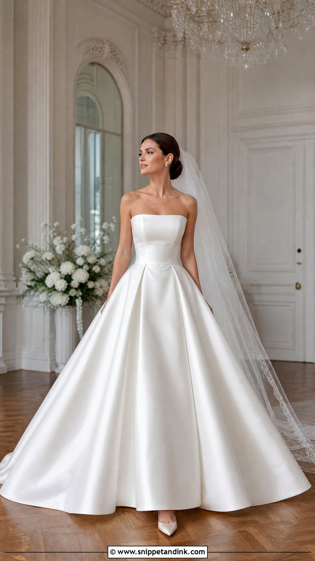 Satin Ball Gown Wedding Frock - Snippet and Ink - 20 Wedding Frocks the Bride Ideas