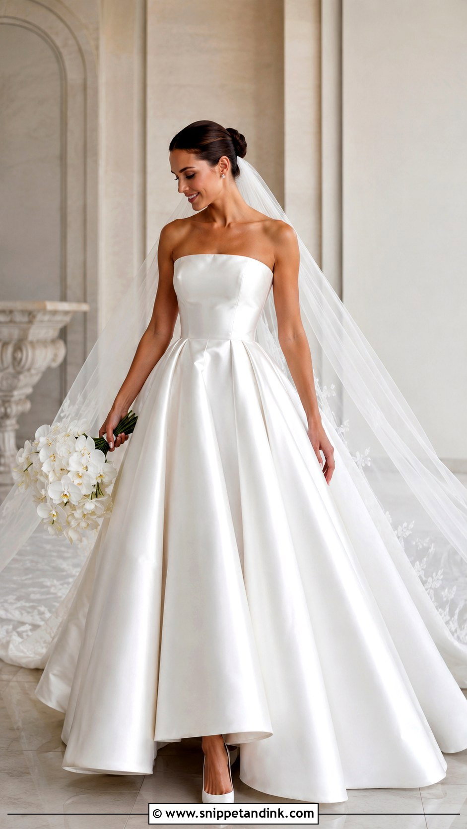 Satin Ball Gown Wedding Gown - Snippet and Ink - 25 Beautiful Wedding Gowns