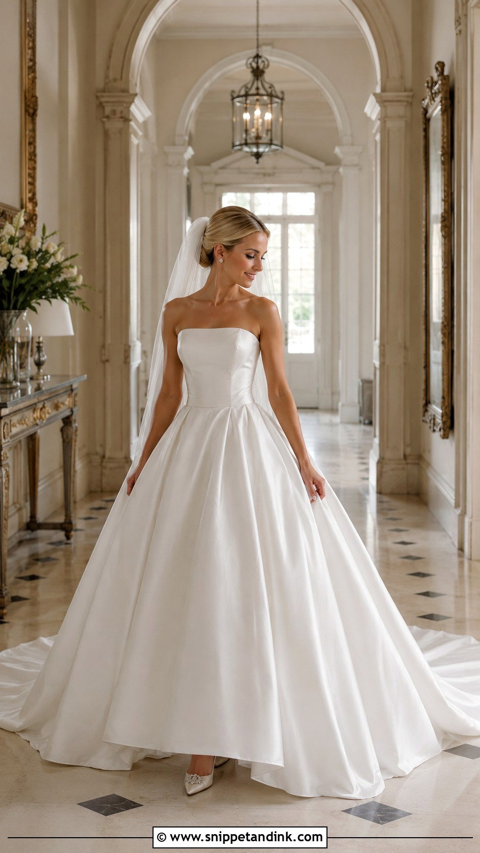 Satin Ball Gown Wedding Gown - Snippet and Ink - 25 Wedding Gown Inspiration Ideas