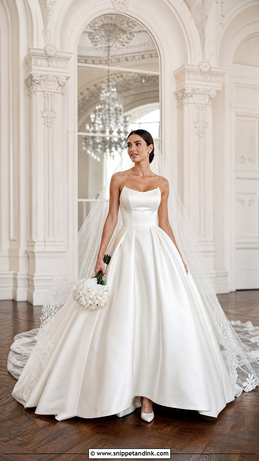 Satin Ball Gown Wedding Gown - Snippet and Ink - 20 Wedding Gown Designs Brides