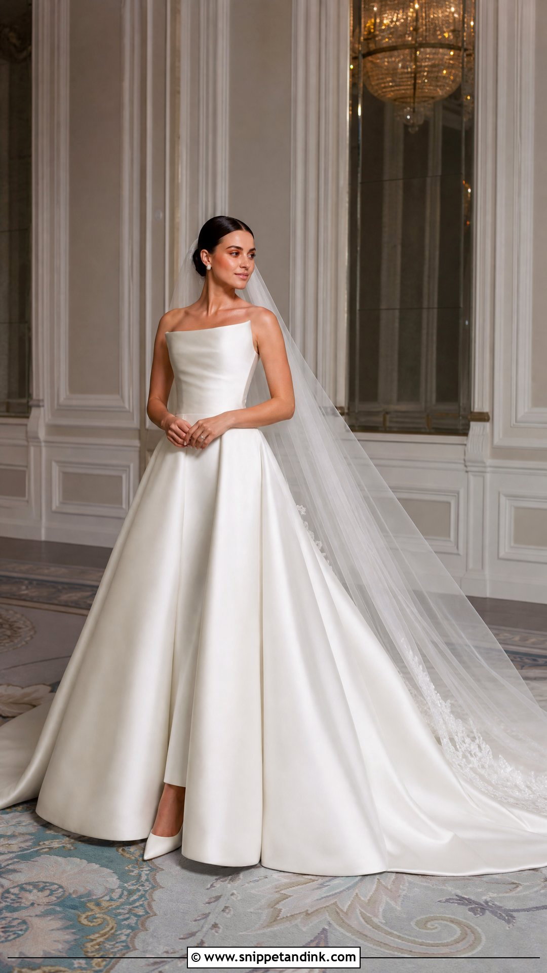 Satin Ball Gown Wedding Look - Snippet and Ink - 20 Wedding Lookbook Ideas
