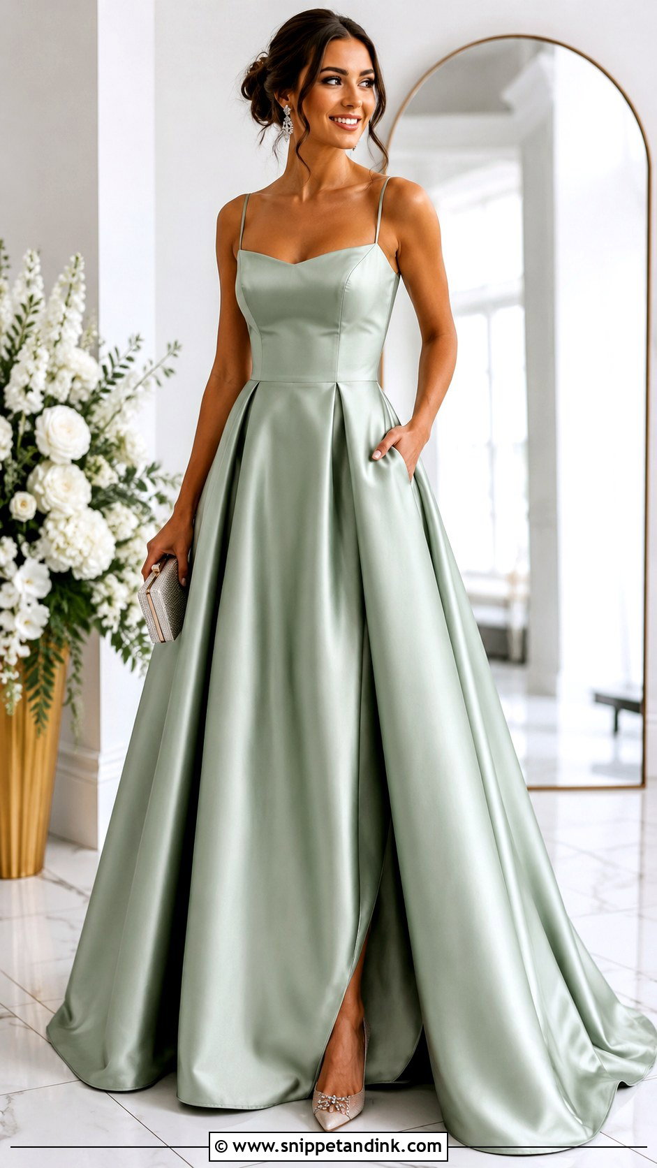 Satin Ball Gown With Pockets - Snippet and Ink - 25 Satin Ball Gown Ideas