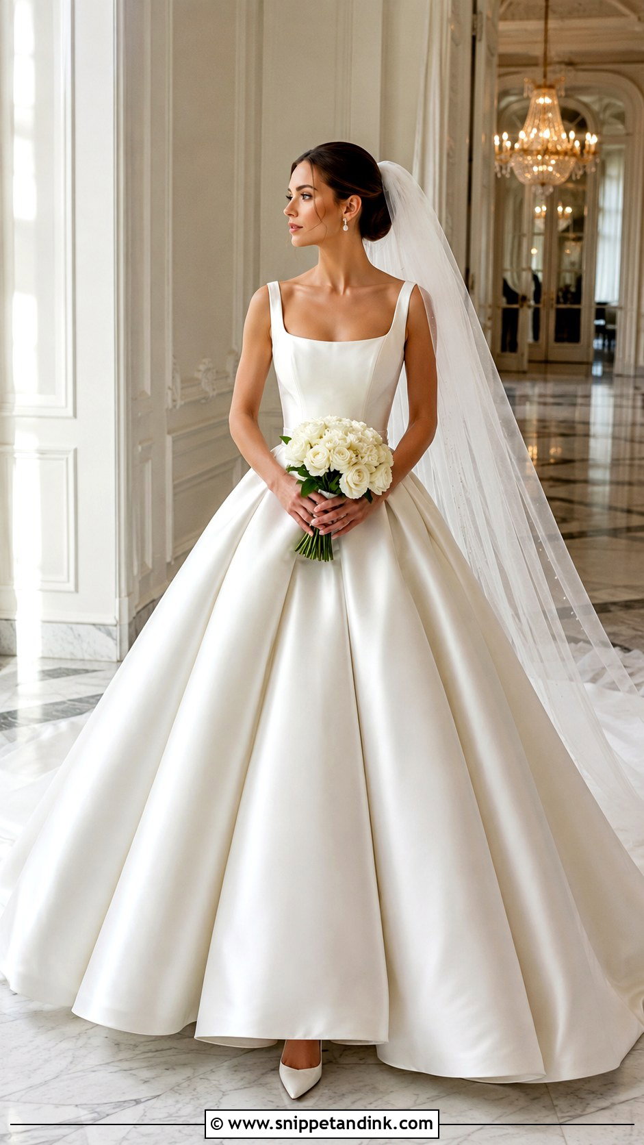 Satin Ball Gown for Bride - Snippet and Ink - 25 Gown for Bride Ideas
