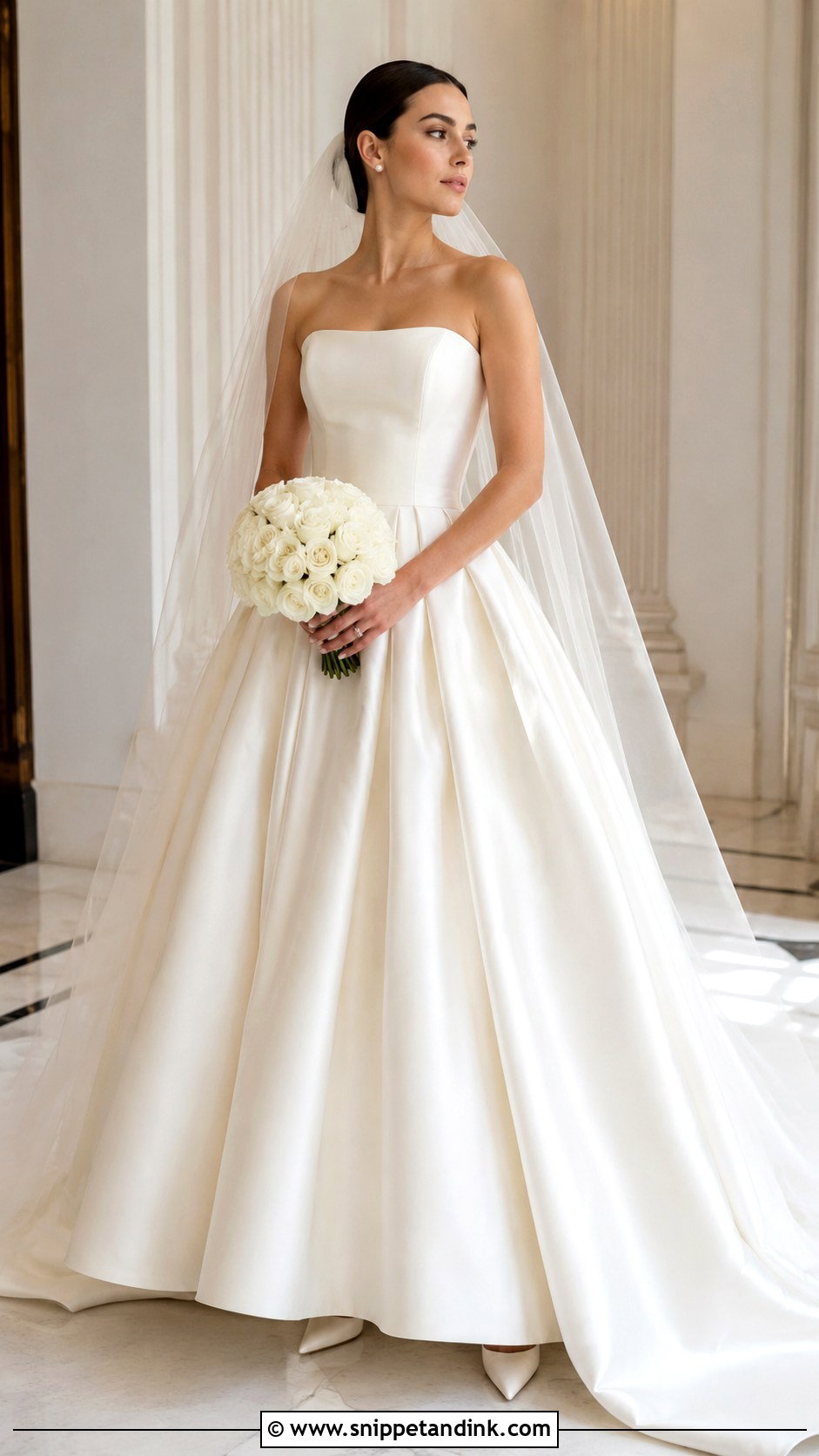 Satin Big Skirt Wedding Dress - Snippet and Ink - 20 Big Skirt Wedding Dress Ideas