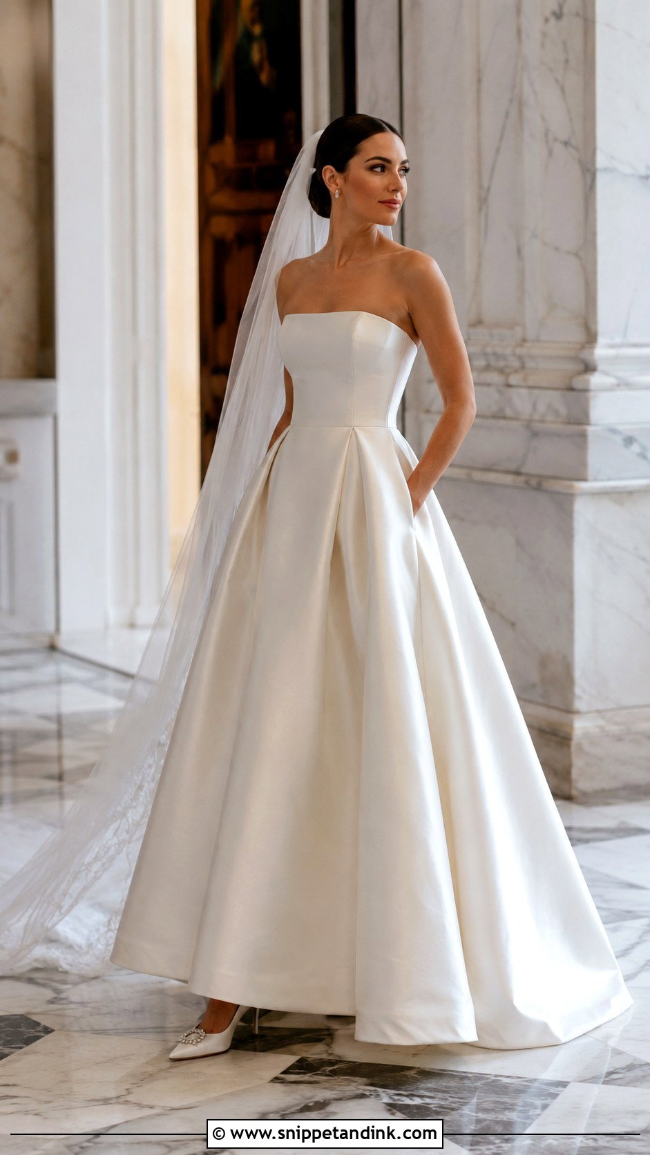 Satin Bridal Dress - Snippet and Ink - 25 Elegant Bridal Dress Ideas