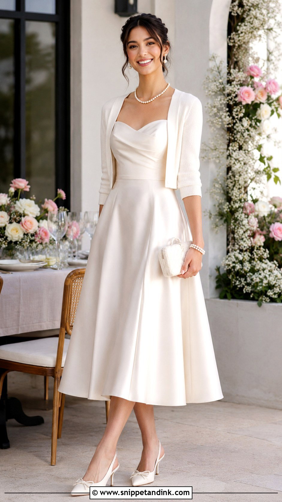 Satin Bridal Shower Dress - Snippet and Ink - 30 Satin Wedding Ideas