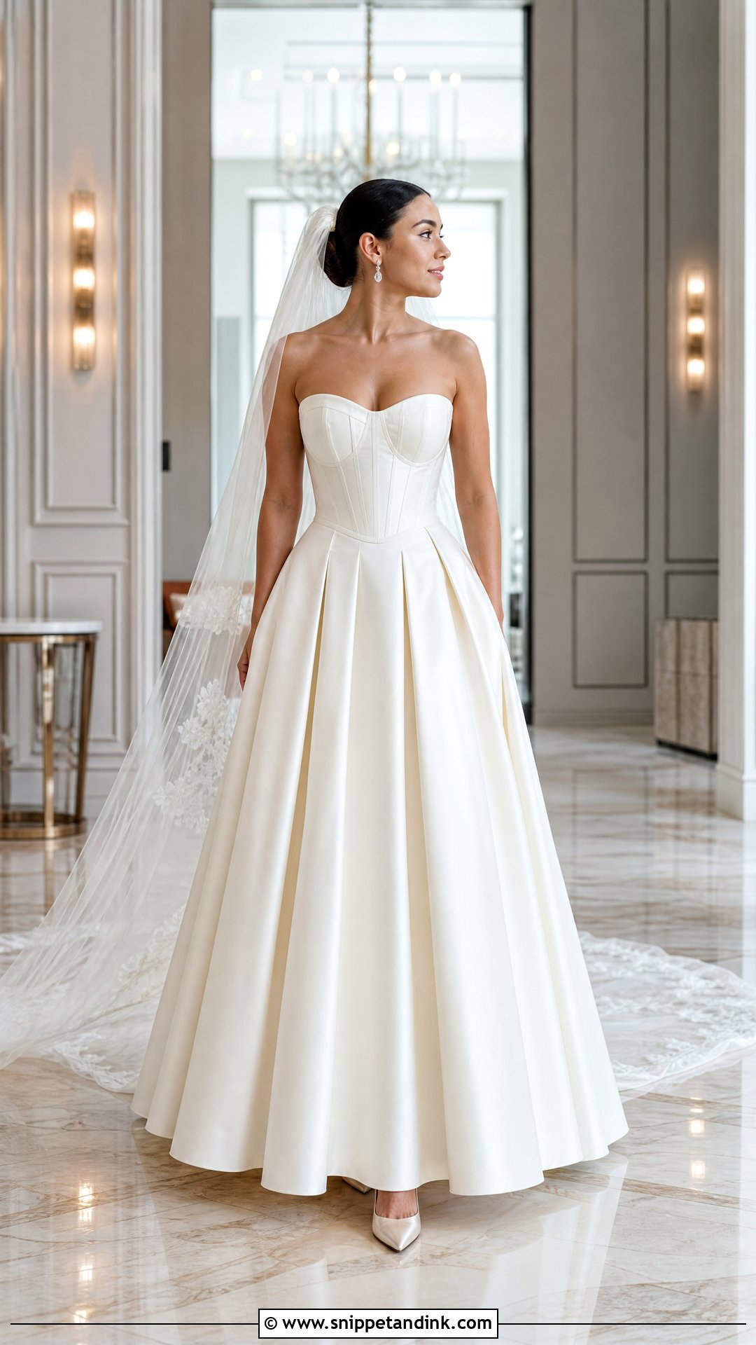 Satin Bridal Skirt With Corset Top - Snippet and Ink - 20 Bridal Skirts Ideas